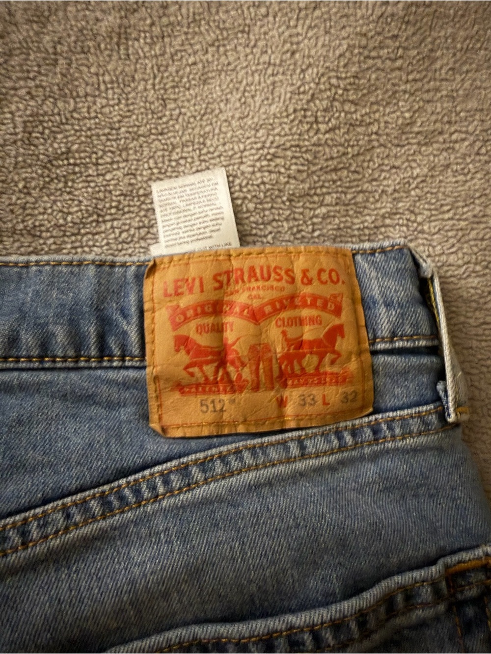 Levi's 512 Slim Straight Jeans in Light Blue and Black Duo - 33x32